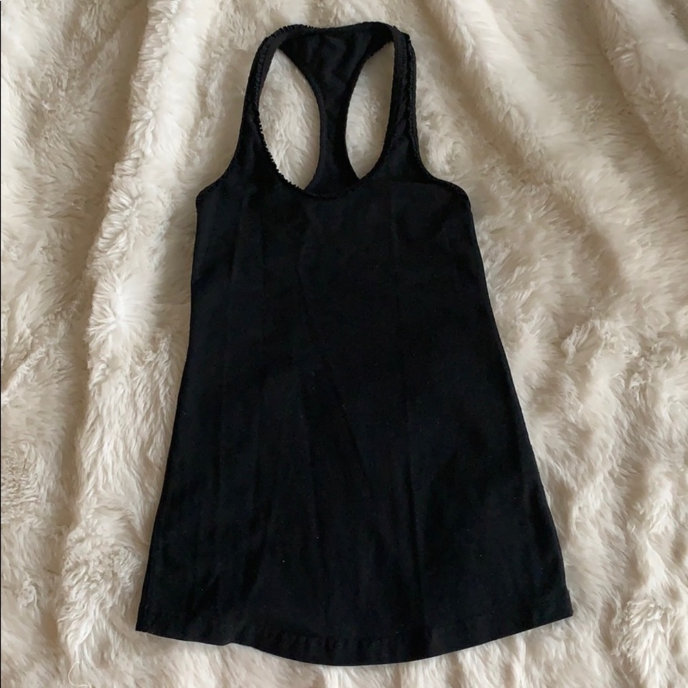 Lululemon Tank Black Ruffle